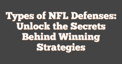 Defensive Strategy Types Types Of NFL Defenses: Unlock The Secrets Behind Winning Strategies